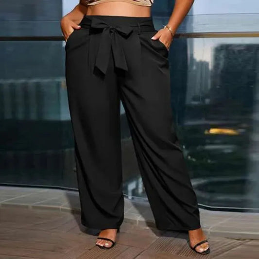 LADIES PLUS SIZE WIDE LEG PANTS