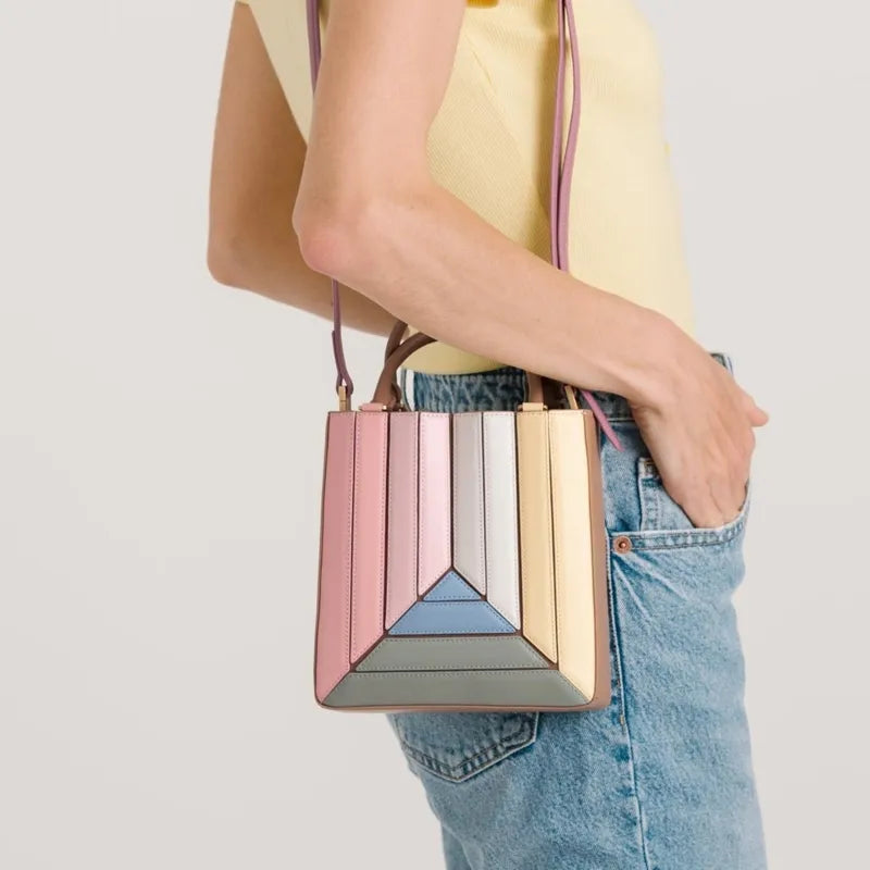 LADIES ELEGANT PU CREASED CLUTCH BAG