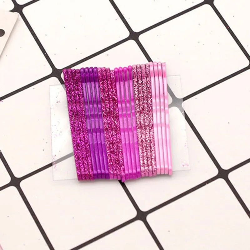 GIRL'S METAL SHINE SEQUINS HAIRPINS