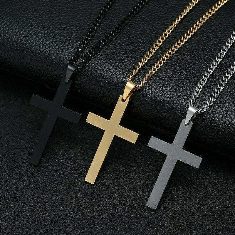 UNISEX CROSS PENDANT NECKLACE