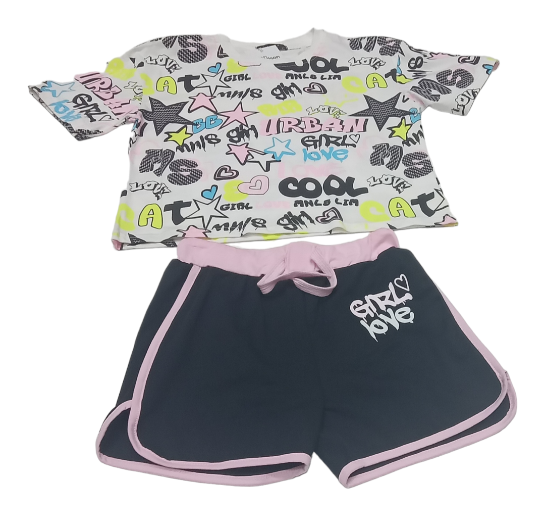 GIRL'S CASUAL WEAR 2PCS SET (22KY095B)