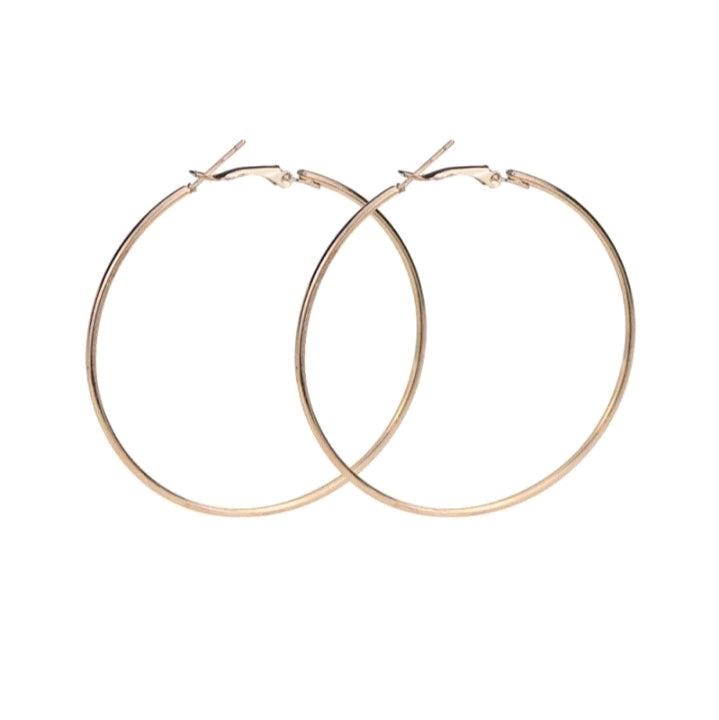 LADIES METAL HOOP EARRINGS