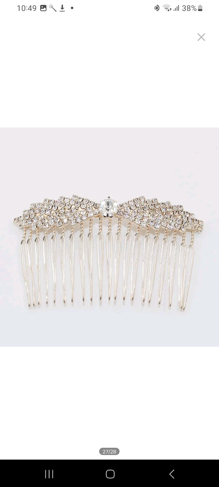 LADIES DIAMOND SHAPED BANGS HAIR COMB