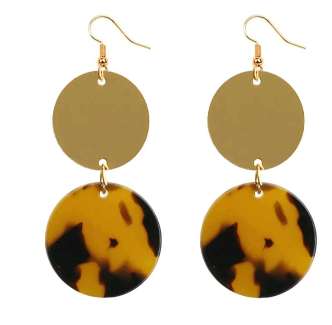 LADIES ROUND DANGLE EARRINGS