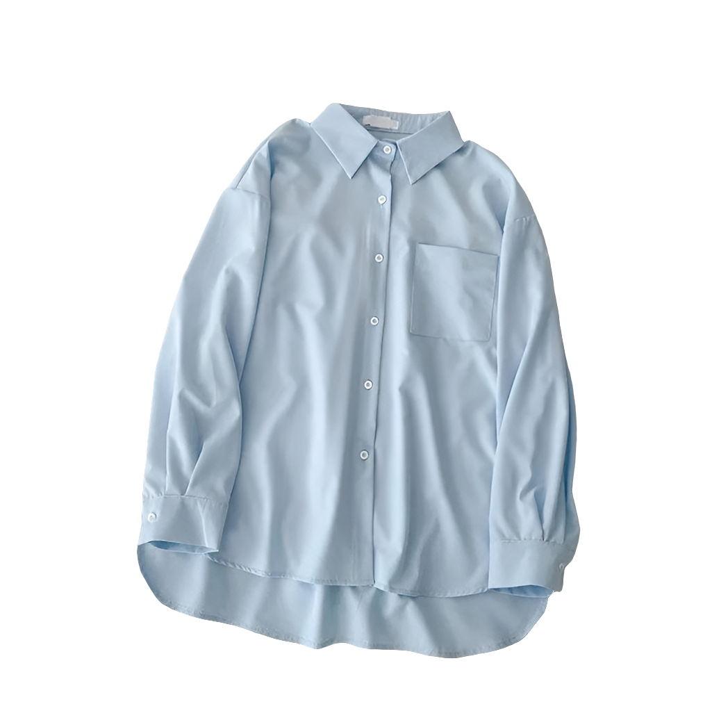 LADIES LOOSE LONG SLEEVE SHIRT