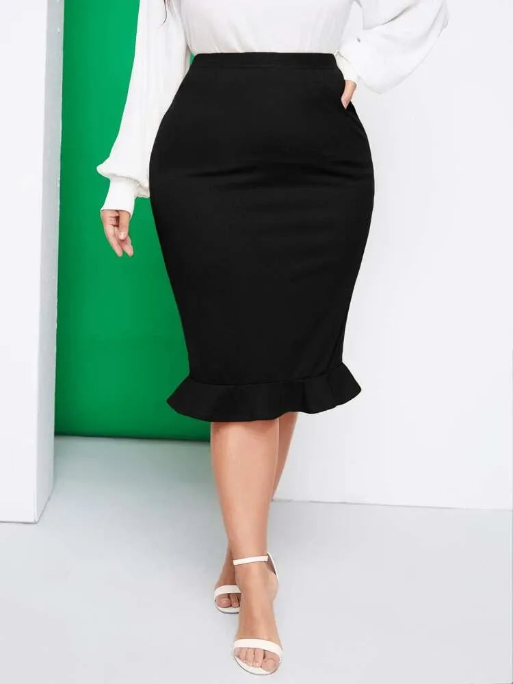 LADIES RUFFLED SKIRT