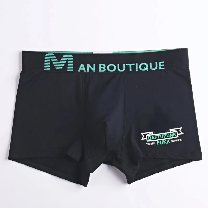 MEN'S COTTON MID WAIST BOXER PANTS