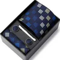 MEN'S TEI SQUARE SCARF CUFFLINKS SET