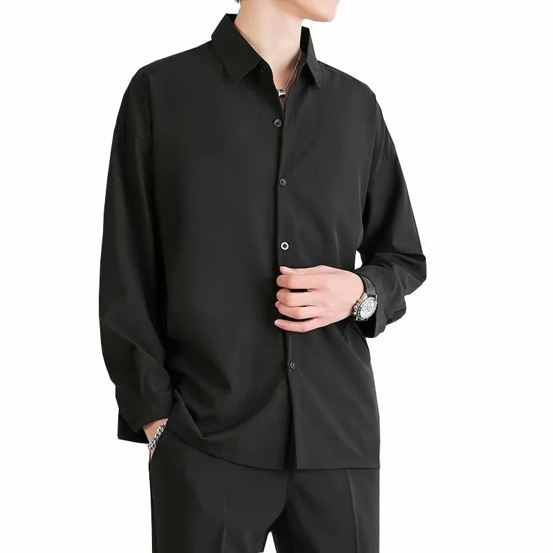 MEN'S CASUAL LONG SLEEVE LOOSE SHIRT