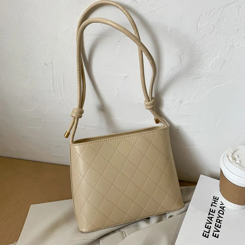LADIES DIAMOND STITCHING SHOULDER BAG