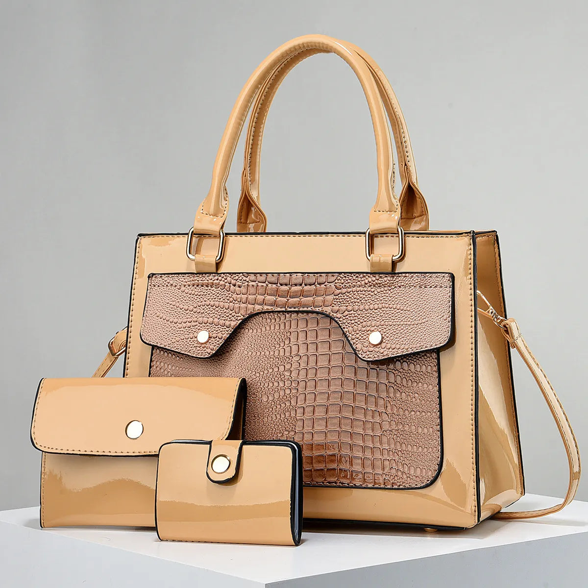 LADIES 3 PCS SET HANDBAG
