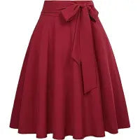 LADIES HIGH WAIST POCKET SKIRT