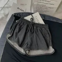 LADIES SIMPLE LOOSE WIDE-LEG SHORTS