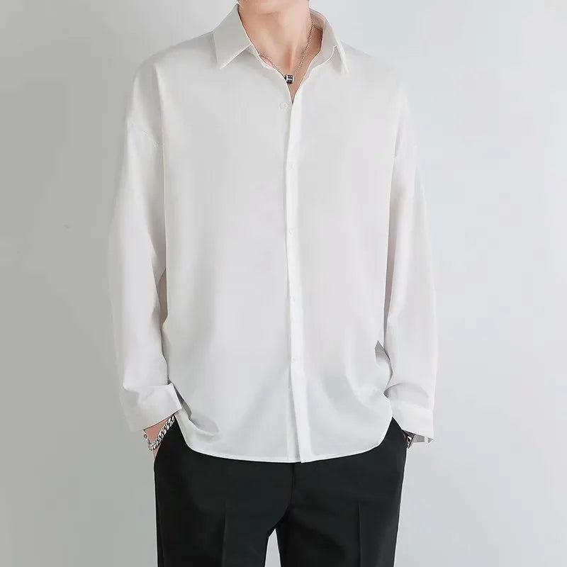 MEN'S CASUAL LONG SLEEVE LOOSE SHIRT