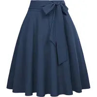 LADIES HIGH WAIST POCKET SKIRT
