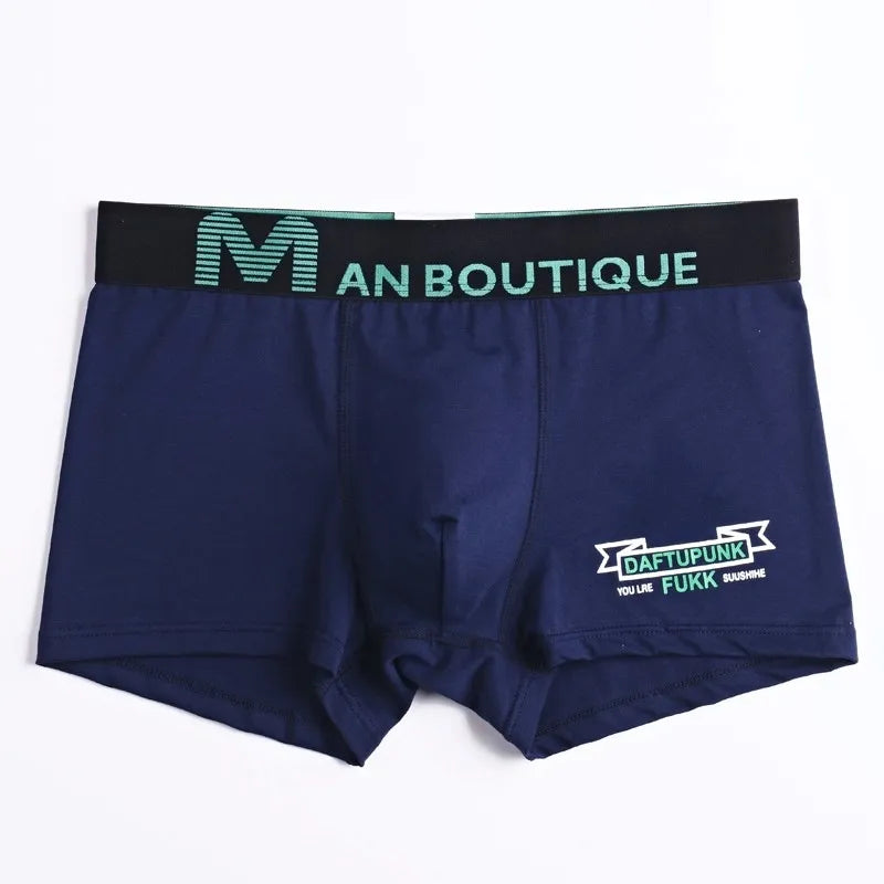 MEN'S COTTON MID WAIST BOXER PANTS