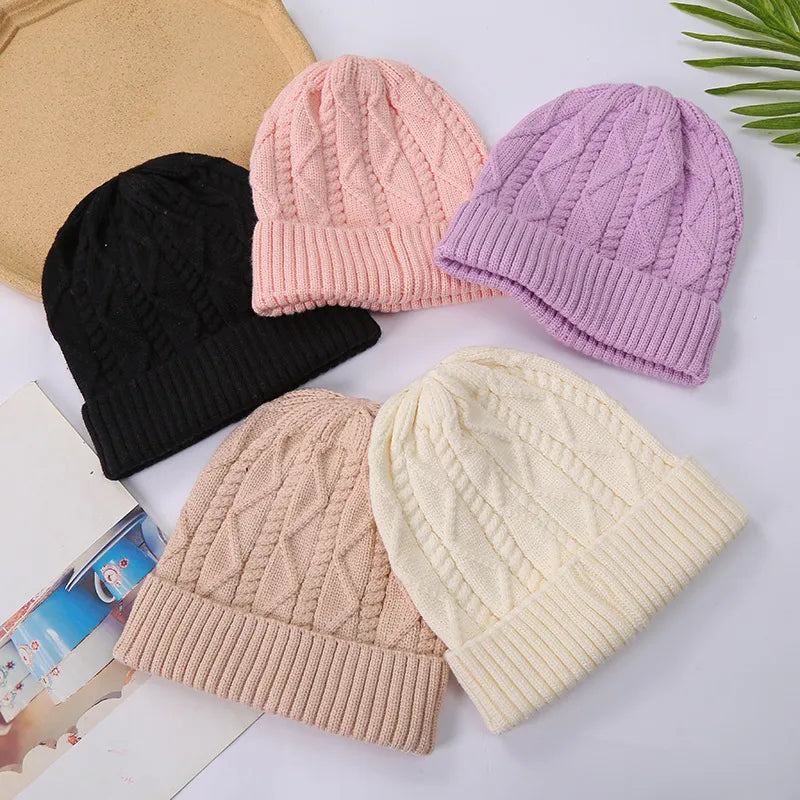 KIDS WARM KNITTED HAT