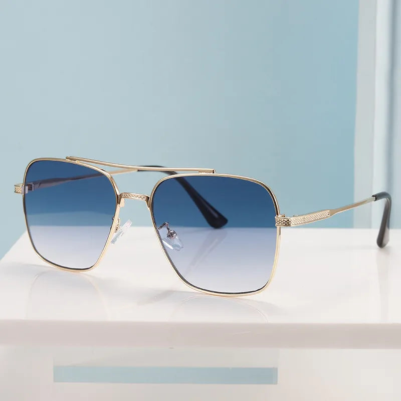 MEN'S VINTAGE METAL FRAME SUNGLASSES