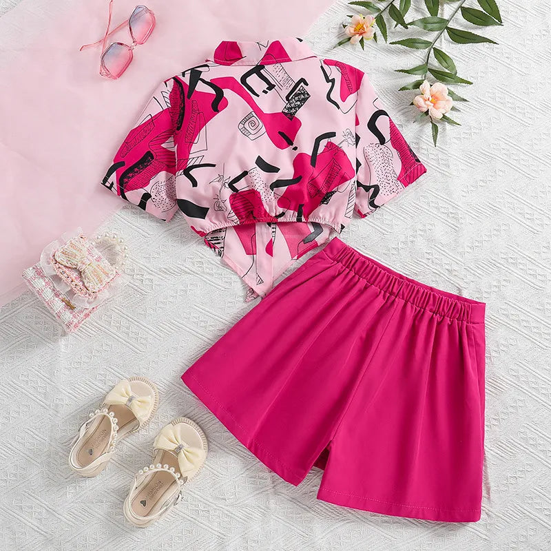 GIRL'S CASUAL SKIRT 2PCS SET
