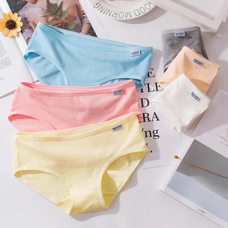 GIRL'S COTTON PANTIES 6PCS SET
