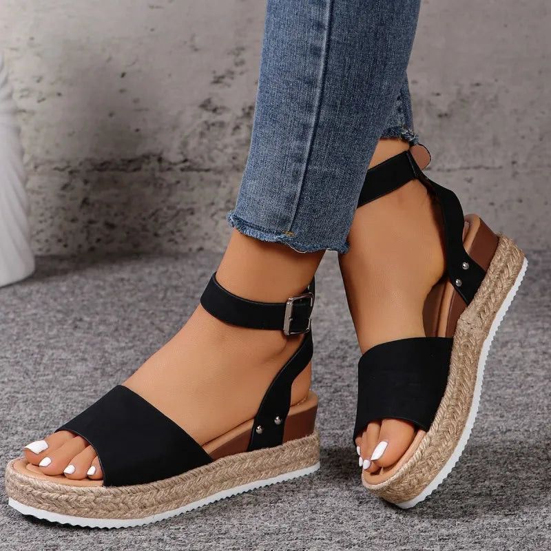 LADIES HEMP ROPE SANDALS