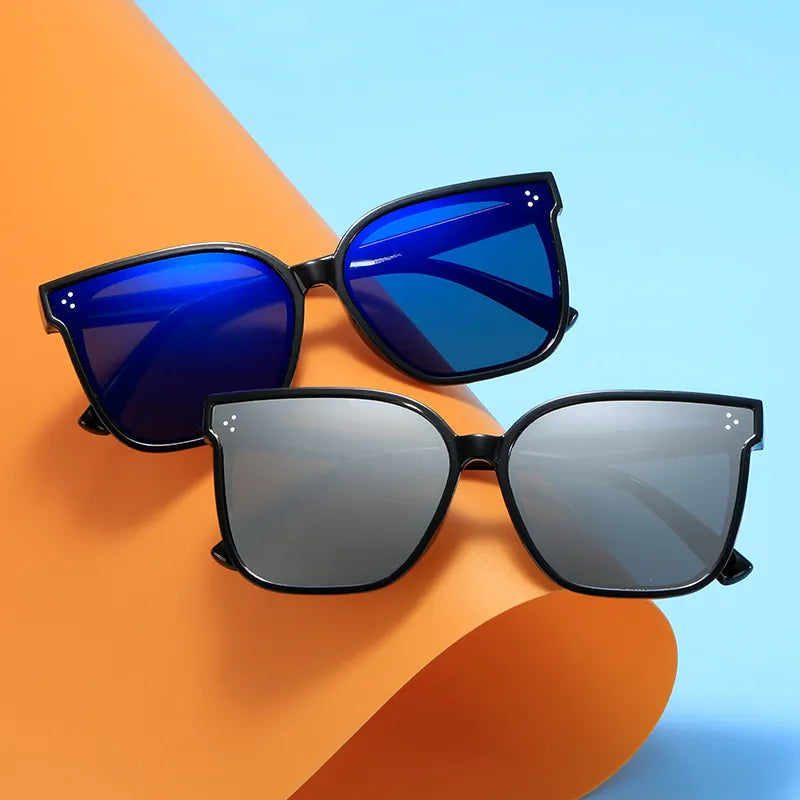 KIDS SQUARE FRAME GRADIENT COLOR SUNGLASSES