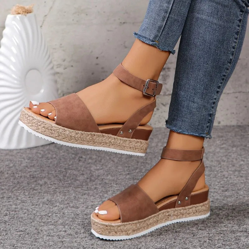 LADIES HEMP ROPE SANDALS