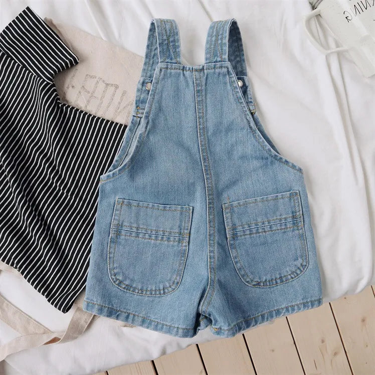 GIRL'S TODDLER SUSPENDER JEANS DRESS