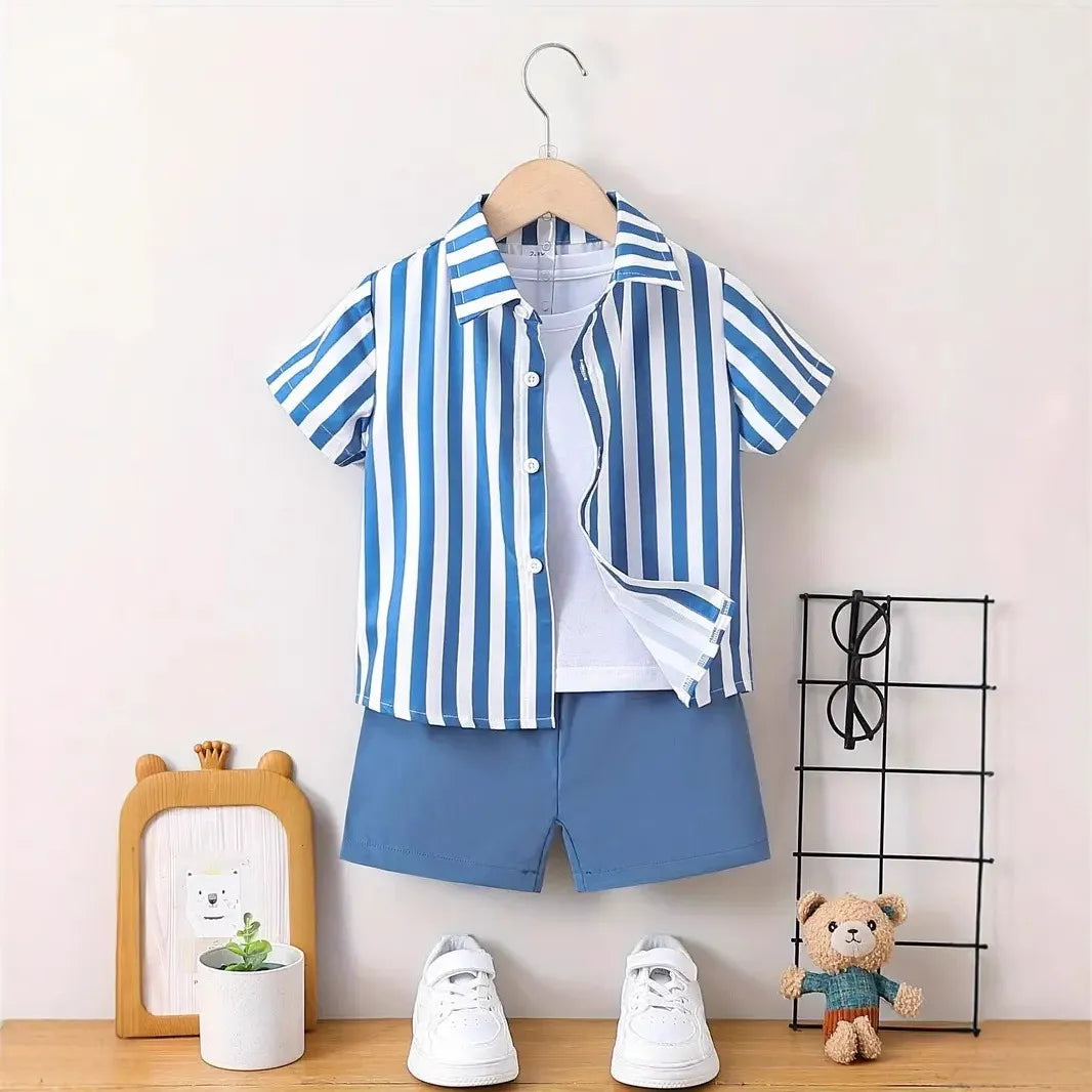 BOY'S VACATION PRINTED 2PCS SET