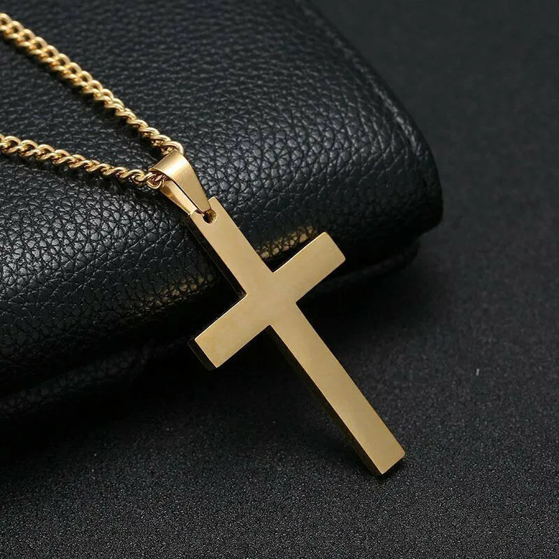 UNISEX CROSS PENDANT NECKLACE