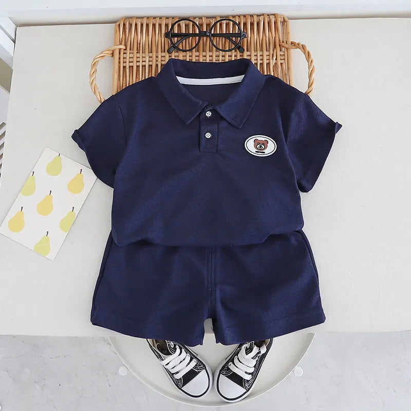 BOY'S POLO SHIRT 2PCS SET