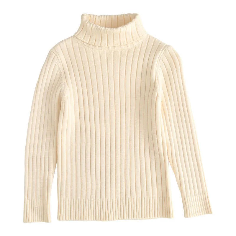 UNISEX BABY LONG SLEEVE TURTLENECK KNITTED SWEATER TOP
