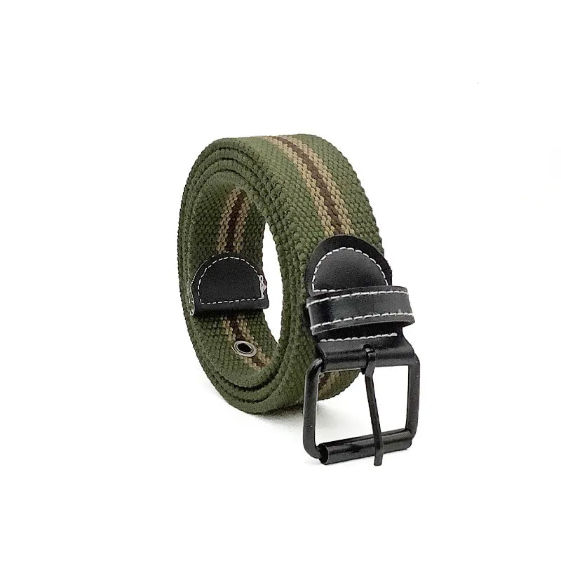 MEN'S CASUAL PIN BUCKLE CANVAS BELT