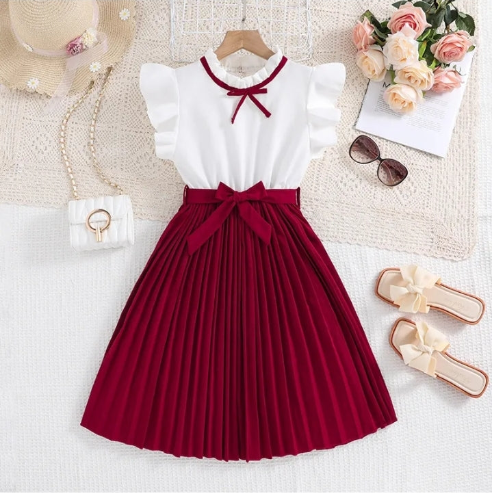 GIRL'S PLEATED DRESS