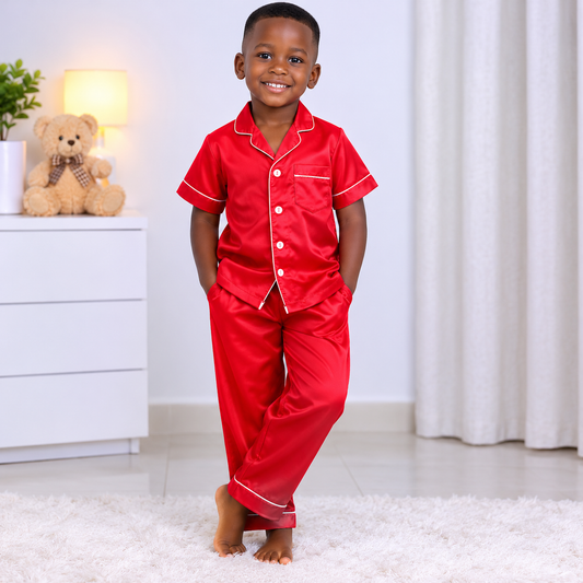 BOY'S TODDLER LONG-SLEEVES PYJAMAS 2PCS SET