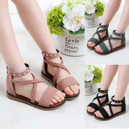 GIRL'S FLAT PRINCESS SANDALS