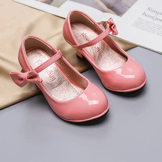 GIRL'S BOWKNOT HIGH HEEL SHOES