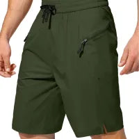 MEN'S  DRAWSTRING ZIPPER SHORTS