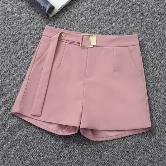 LADIES SUMMER HIGH WAIST A-LINE SHORTS