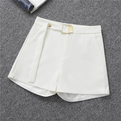 LADIES SUMMER HIGH WAIST A-LINE SHORTS