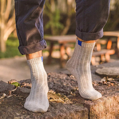 MEN'S PATCHWORK CLOTH BREATHABLE SOCKS