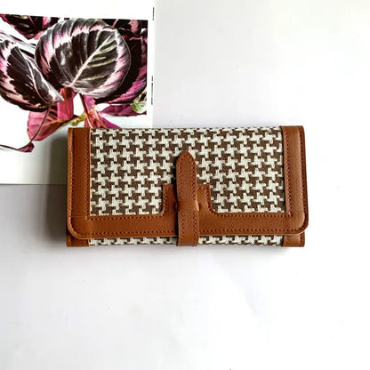 LADIES VINTAGE FLORAL PU PATCHWORK PURSE