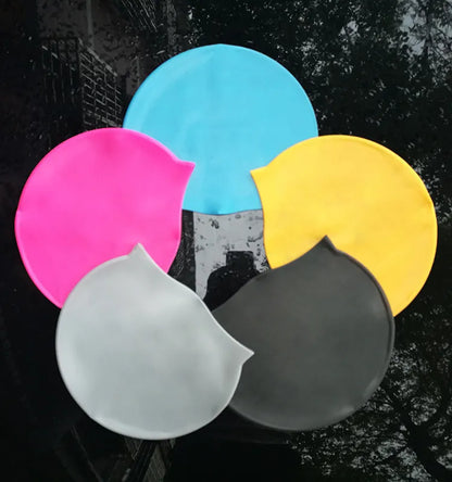 MULTICOLOR SILICONE SWIMMING CAP