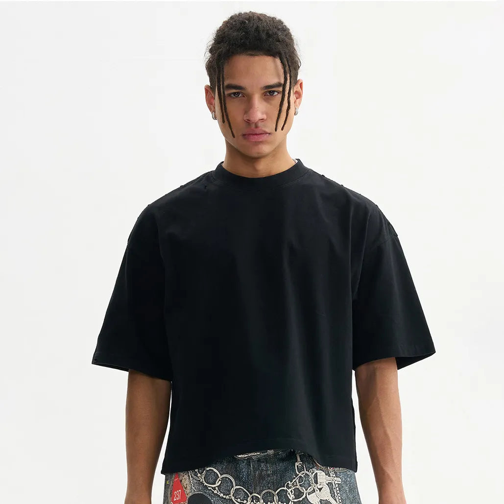 MEN'S SUMMER COTTON HOLLOW-OUT T-SHIRT