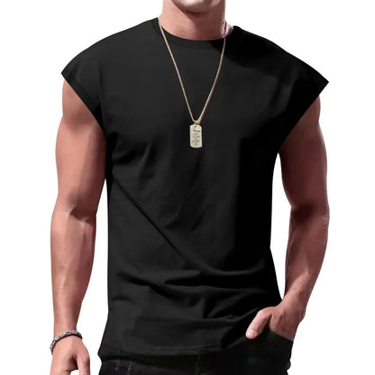 MEN'S CASUAL SOLID SLEEVELESS LOOSE TANK TOP