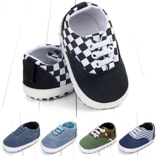 NEWBORN BABY SOFT BOTTOM CANVAS SHOES