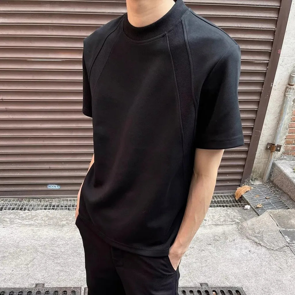 MEN'S SIMPLE SOLID LOOSE T-SHIRT