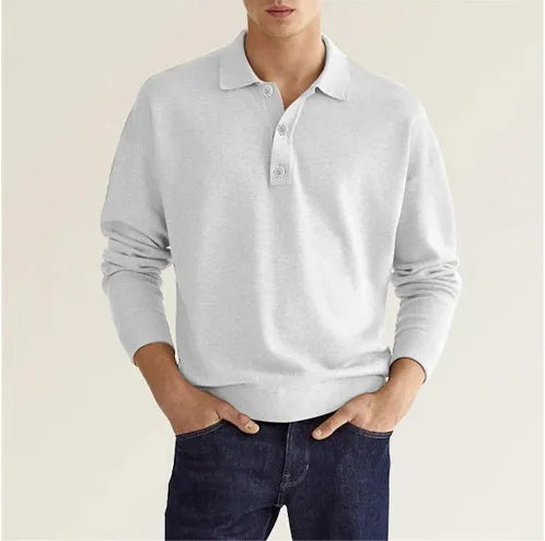 MEN'S SPRING AUTUMN LONG-SLEEVE POLO SHIRT