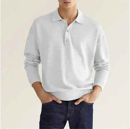 MEN'S SPRING AUTUMN LONG-SLEEVE POLO SHIRT