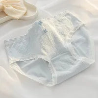 GIRL'S FASHION SOLID JACQUARED COTTON UNDERWEAR PANTIES